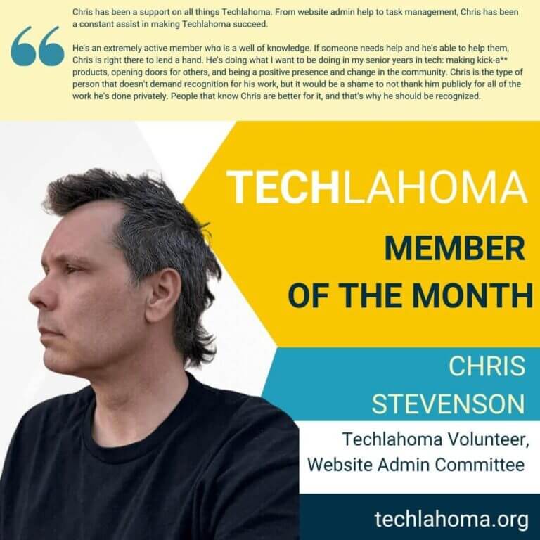 Member of the Month - November 2024 - Chris Stevenson