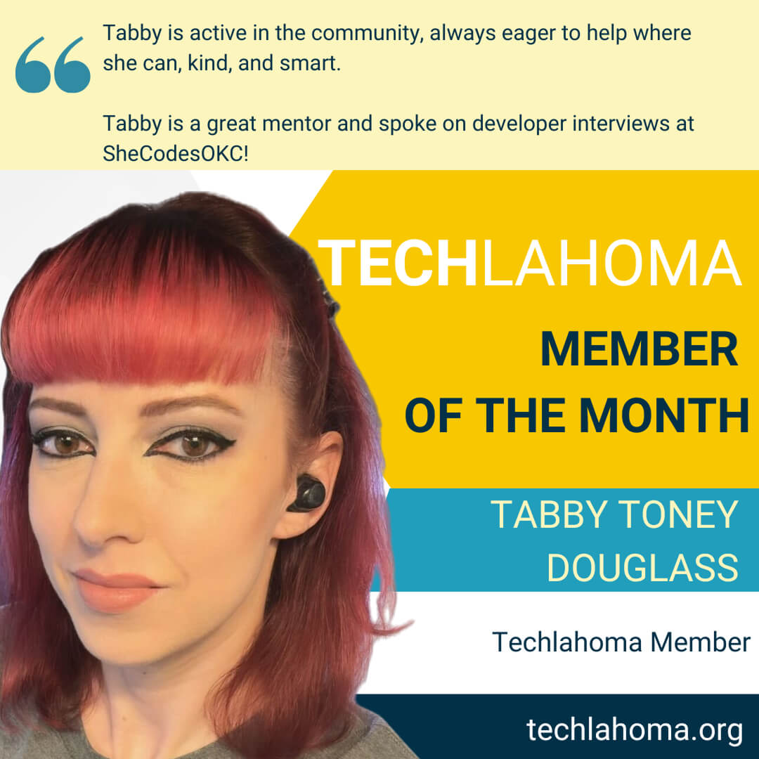Member of the Month - March 2025 - Tabby Douglass