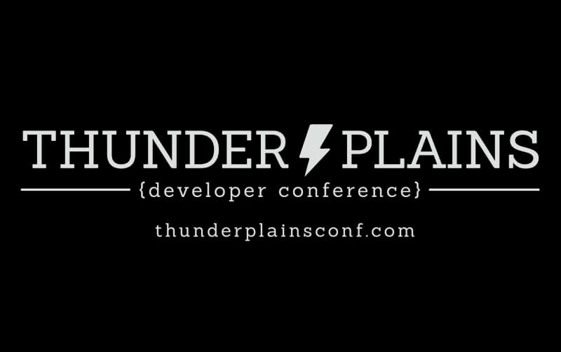 Thunder Plains Developer Conference logo. thunderplainscomf.com