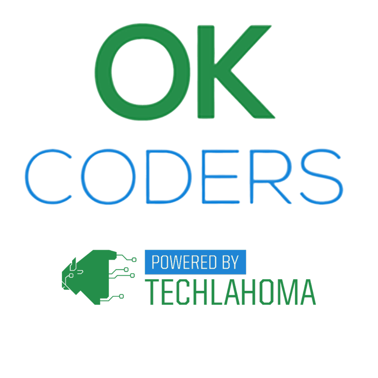 OK Coders logo, powered by Techlahoma